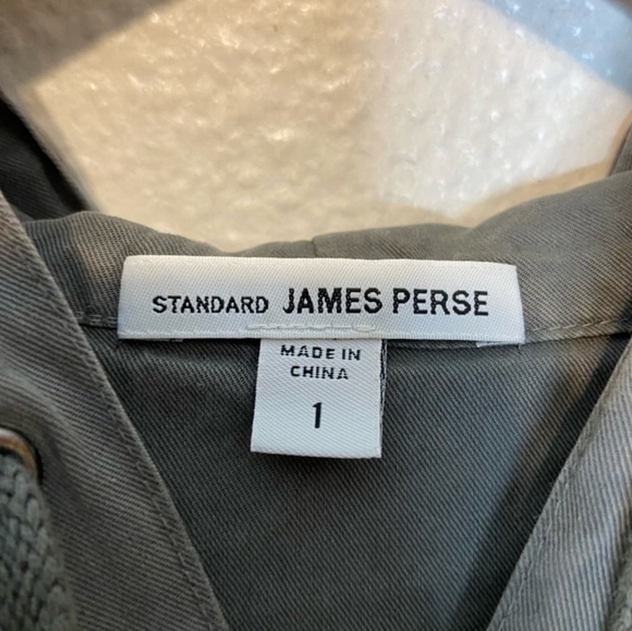 Standard James Perse Full Zip Utility Military Jacket - Picture 8 of 14